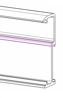 Профиль для плоской полки MEE-2301